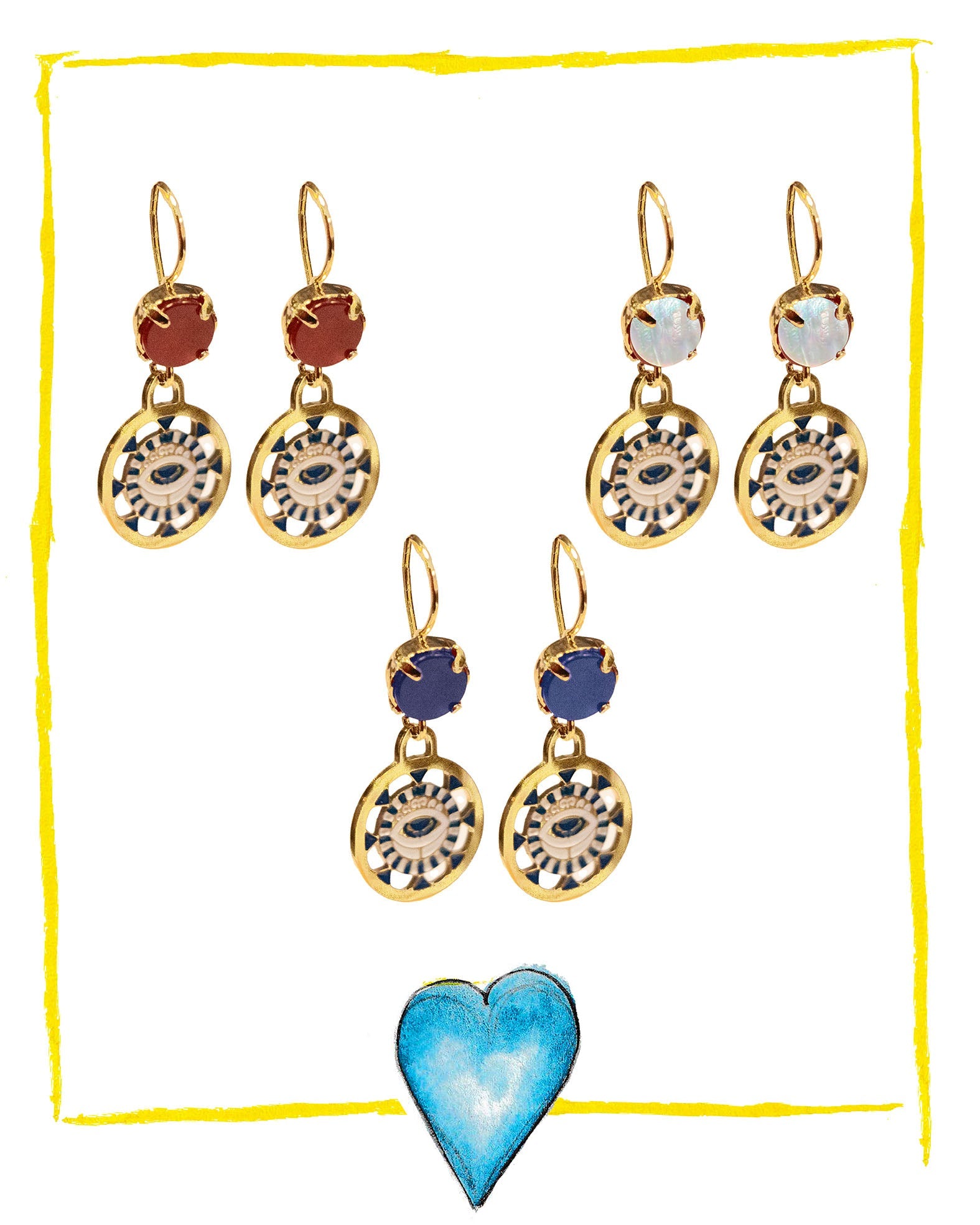 Boucles d'oreilles Talisman MUNSCH L'atelier