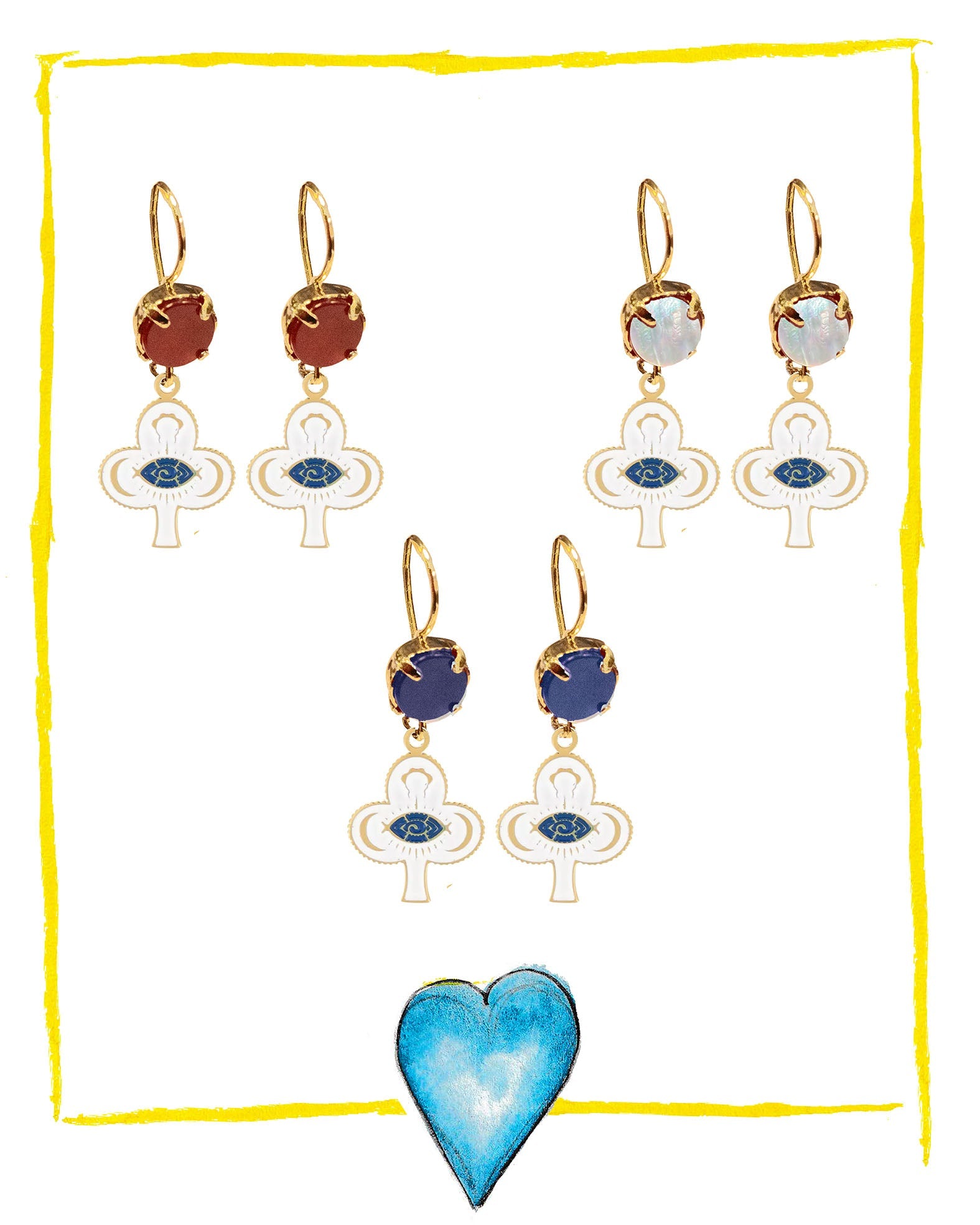 Boucles d'oreilles Talisman MUNSCH L'atelier