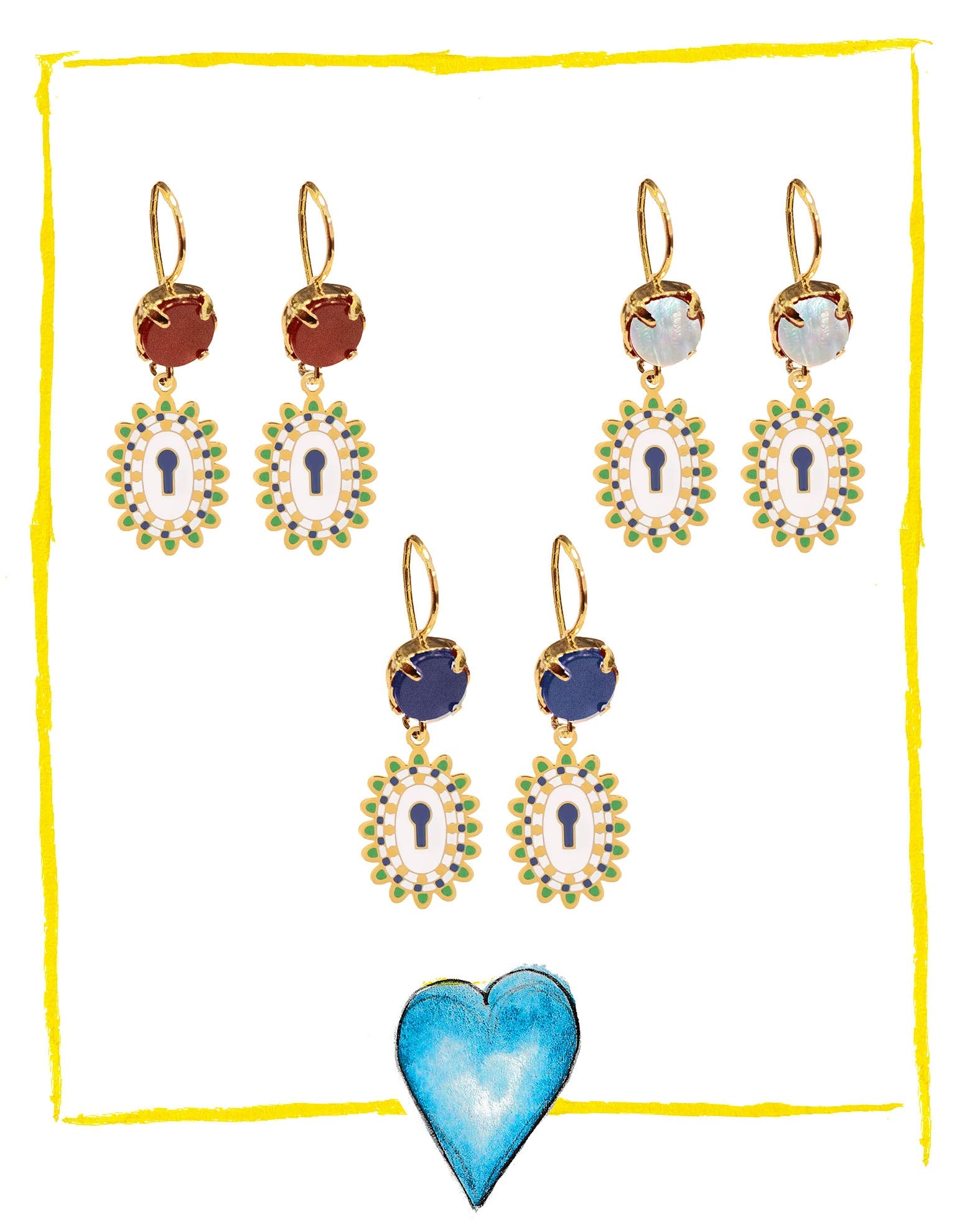Boucles d'oreilles Talisman MUNSCH L'atelier